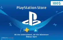 گیفت کارت پلی استیشن 100 دلاری آمریکا