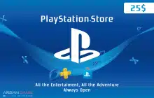 گیفت کارت پلی استیشن 25 دلاری آمریکا