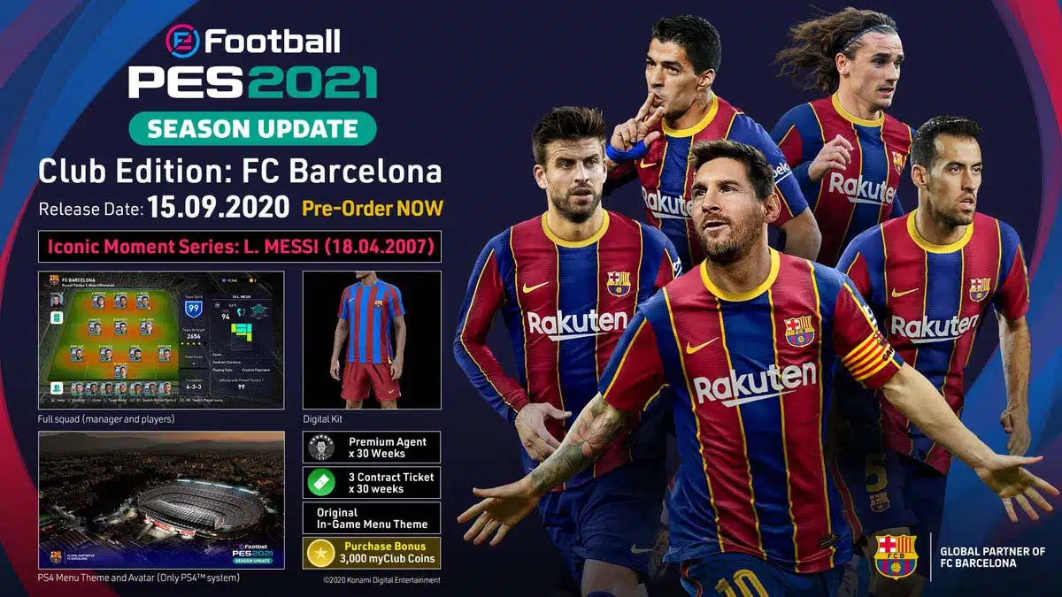 eFootball PES 2021 FC BARCELONA RU Steam CD Key