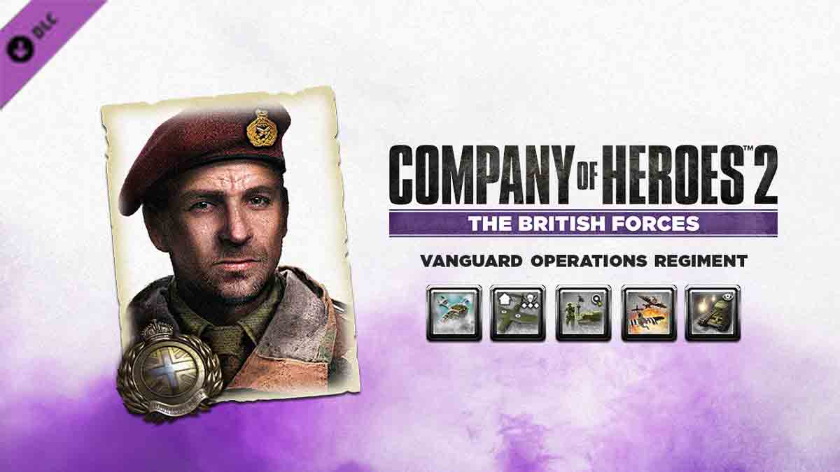COH 2 British Commander Vanguard Operations Regiment AR Steam Gift
