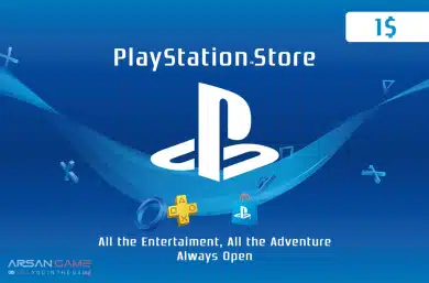 گیفت کارت پلی استیشن 1 دلاری آمریکا