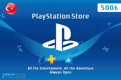 گیفت کارت پلی استیشن 500 لیر ترکیه