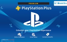 گیفت کارت پلی استیشن پلاس 12 ماهه پریمیوم آمریکا