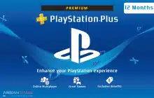 گیفت کارت پلی استیشن پلاس 12 ماهه پریمیوم آمریکا